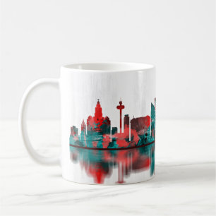 Liverpool England Skyline Kaffeetasse