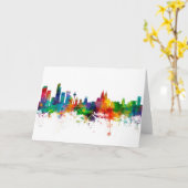 Liverpool England Skyline Karte (Gelbe Blume)