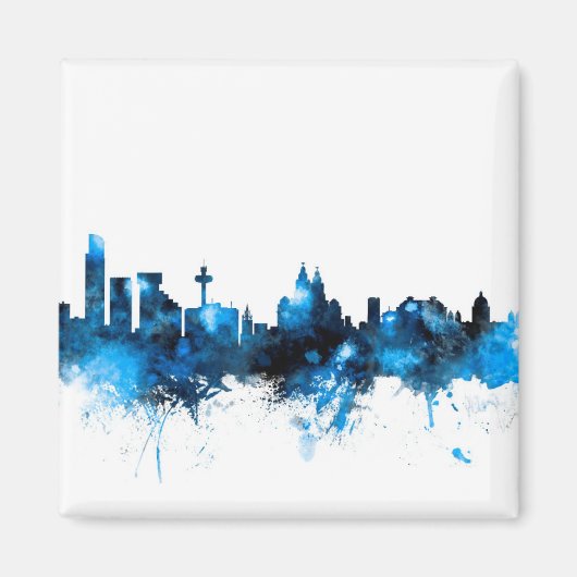 Liverpool England Skyline Magnet (Vorne)