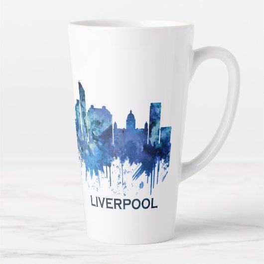 Liverpool England Skyline Milchtasse (Rechts)