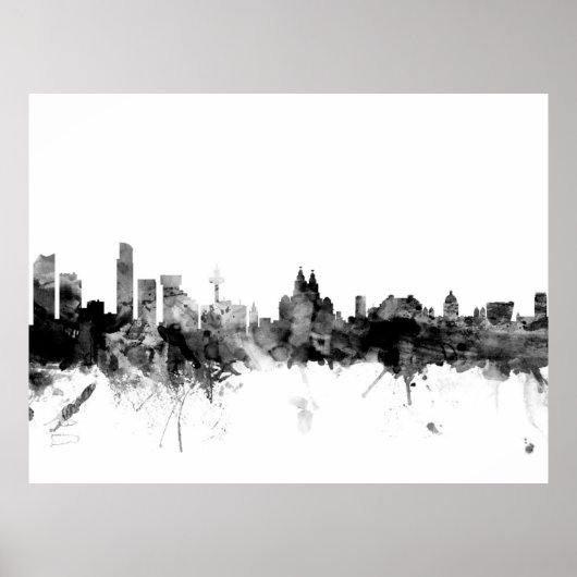 Liverpool England Skyline Poster (Vorne)