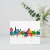 Liverpool England Skyline Postkarte (Stehend Vorderseite)