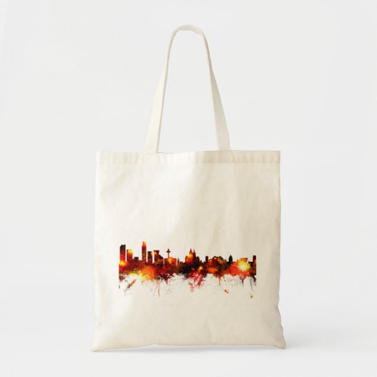 Liverpool England Skyline Tragetasche (Vorne)