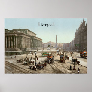Liverpool, England (um 1900) Poster