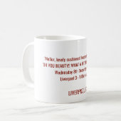 Liverpool fc Anhänger-Tasse Kaffeetasse (Vorderseite Links)