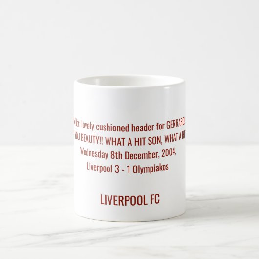 Liverpool fc Anhänger-Tasse Kaffeetasse (Mittel)