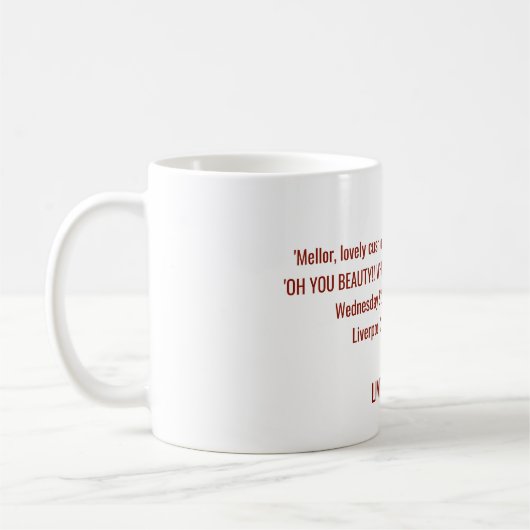 Liverpool fc Anhänger-Tasse Kaffeetasse (Links)