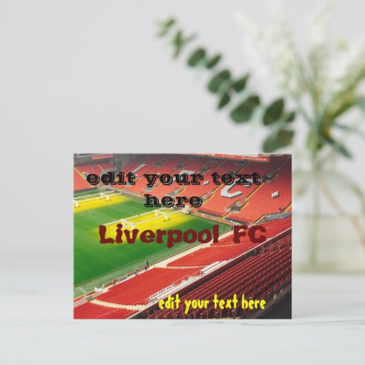 liverpool fc Postkarte (Stehend Vorderseite)