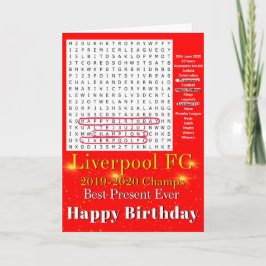 Liverpool Football-Geburtstagskarte Karte