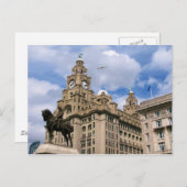 Liverpool - Gebäude der Leber Postkarte (Vorne/Hinten)