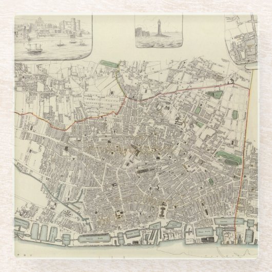 Liverpool Glasuntersetzer (Vorderseite)