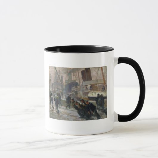 Liverpool-Hafenarbeiter bei Dawn, 1903 Tasse (Rechts)