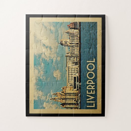 Liverpool Jigsaw Puzzle Vintage Reise (Vertikal)