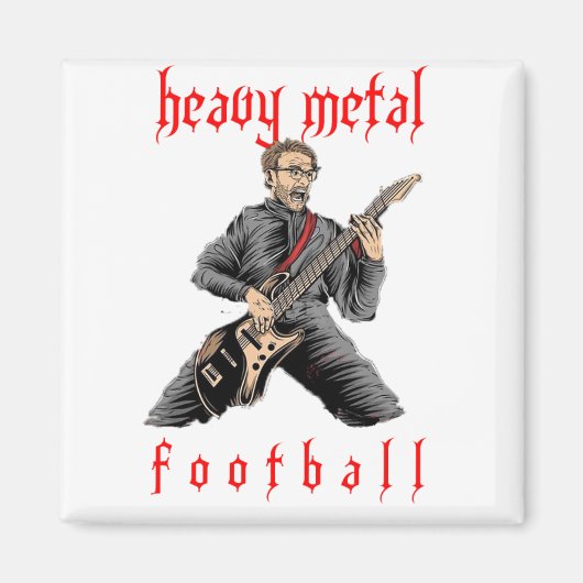 Liverpool Klopp Heavy Metal Football Magnet (Vorne)