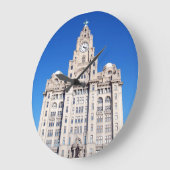 Liverpool Leber Gebäude Große Wanduhr (Winkel)