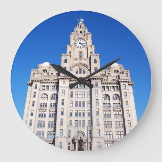Liverpool Leber Gebäude Große Wanduhr (Vorderseite)