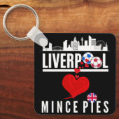Liverpool Lieben Mincepies (Vorder- und Rückseite) Schlüsselanhänger (Vorderseite)
