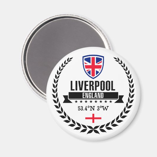 Liverpool Magnet (Vorderseite/Rückseite)