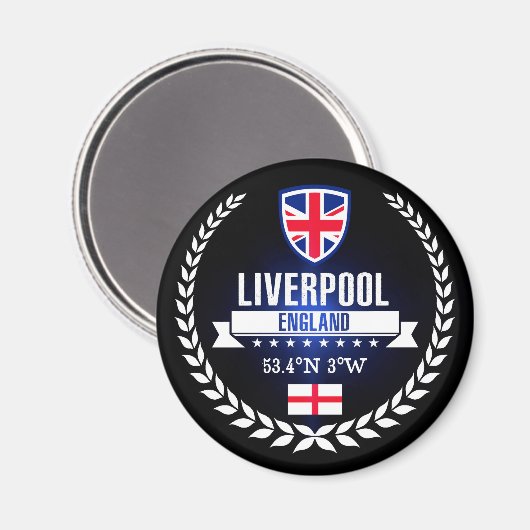 Liverpool Magnet (Vorderseite/Rückseite)
