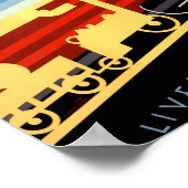 Liverpool Manchester Railvintage Poster (Ecke)