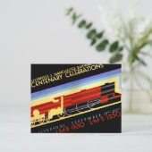 Liverpool Manchester Railvintage Poster Postkarte (Stehend Vorderseite)