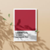Liverpool Merseyside Red - Weiße Grenze Poster