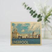 Liverpool Postcard Vintage Travel Postkarte (Stehend Vorderseite)