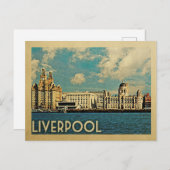 Liverpool Postcard Vintage Travel Postkarte (Vorne/Hinten)