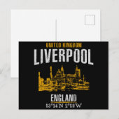 Liverpool Postkarte (Vorne/Hinten)