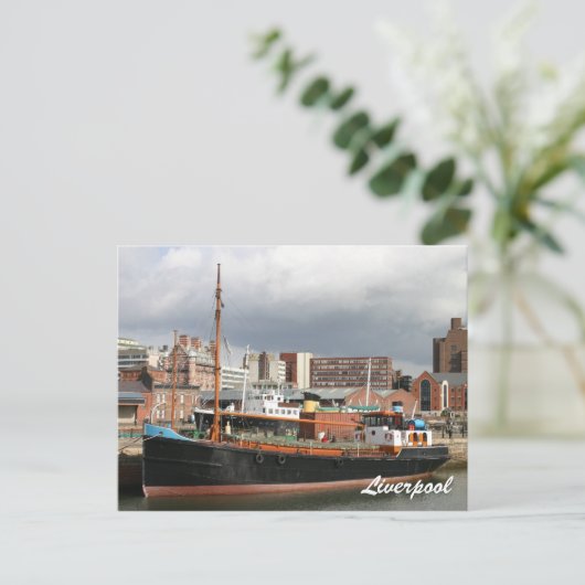 Liverpool Postkarte (Stehend Vorderseite)