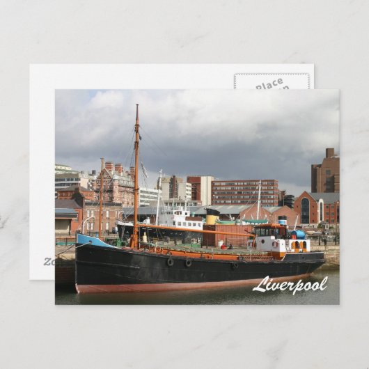 Liverpool Postkarte (Vorne/Hinten)