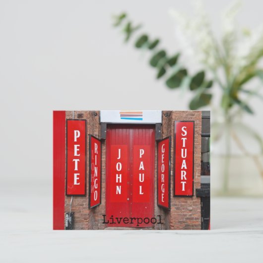 Liverpool Postkarte (Stehend Vorderseite)