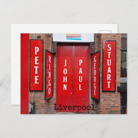 Liverpool Postkarte (Vorne/Hinten)