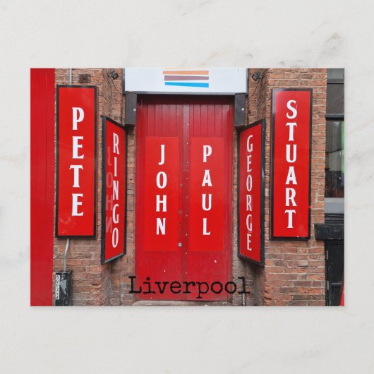 Liverpool Postkarte (Vorderseite)