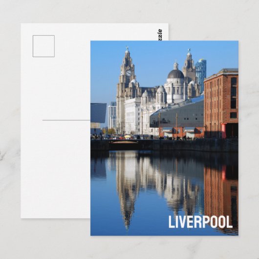 Liverpool Postkarte (Vorne/Hinten)