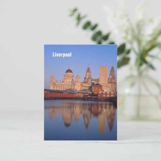 Liverpool Postkarte (Stehend Vorderseite)