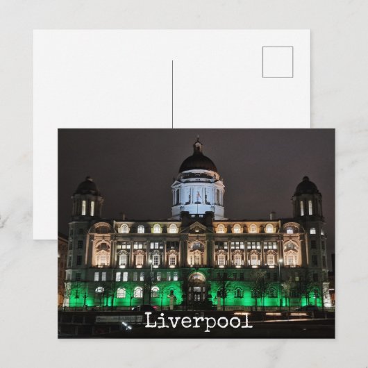 Liverpool Postkarte (Vorne/Hinten)