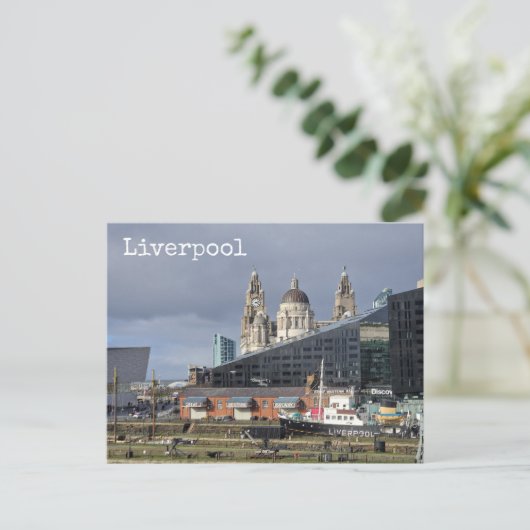 Liverpool Postkarte (Stehend Vorderseite)