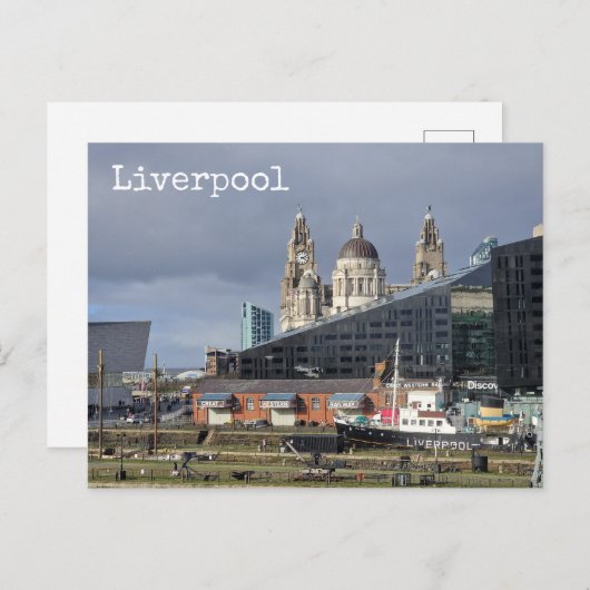 Liverpool Postkarte (Vorne/Hinten)