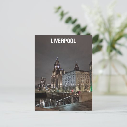 Liverpool Postkarte (Stehend Vorderseite)