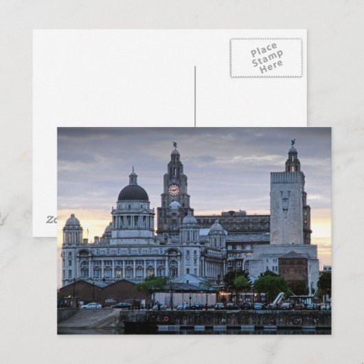 Liverpool Postkarte (Vorne/Hinten)