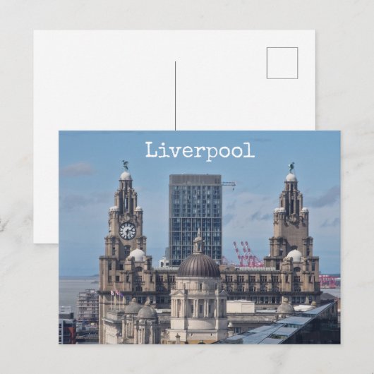 Liverpool Postkarte (Vorne/Hinten)