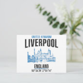 Liverpool Postkarte (Stehend Vorderseite)