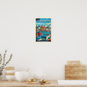 Liverpool Reiseplakat Poster (Küche)