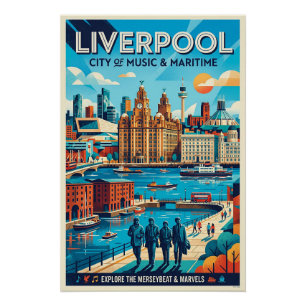 Liverpool Reiseplakat Poster