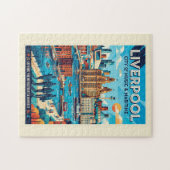Liverpool Reiseplakat Puzzle (Horizontal)