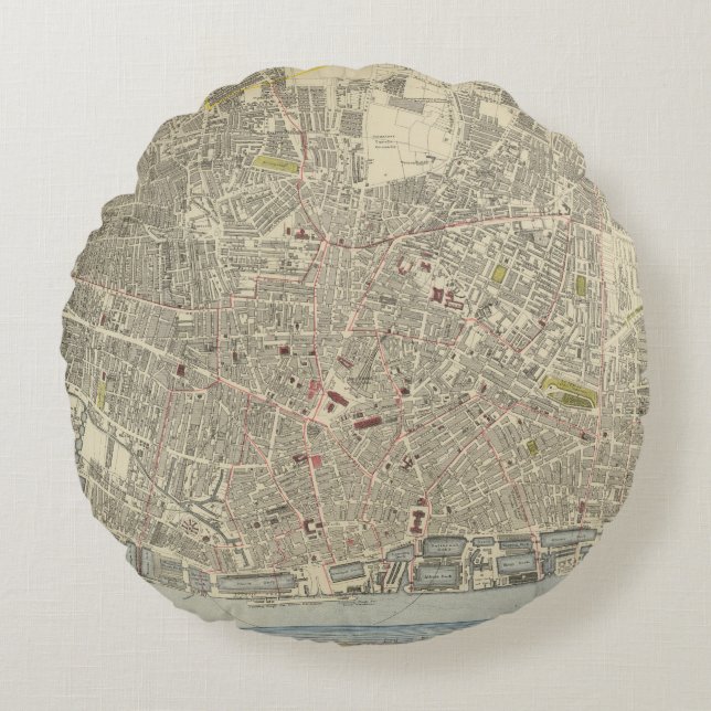 Liverpool Rundes Kissen (Vorderseite)