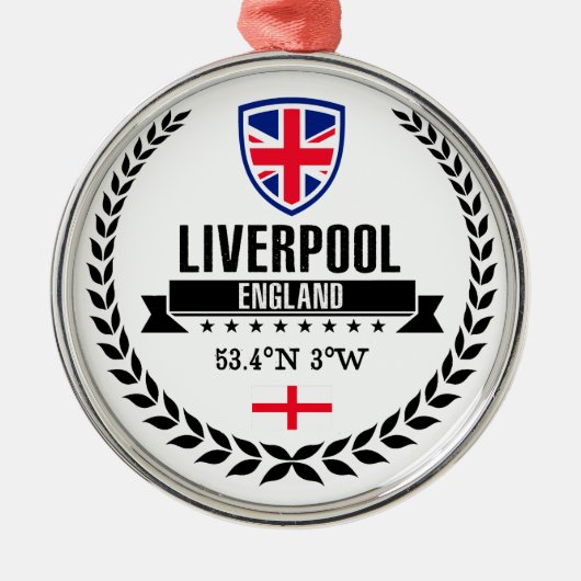 Liverpool Silbernes Ornament (Vorne)