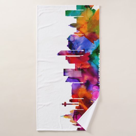 Liverpool Skyline Badehandtuch (Badehandtuch)