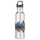 Liverpool Skyline Edelstahlflasche (Vorderseite)